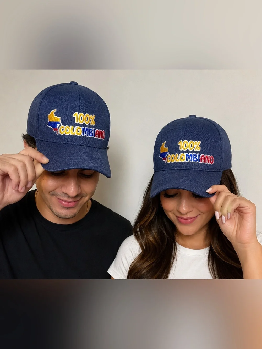 100% Colombiano Navy Strapback Hat 🇨🇴 - Picture 1 of 13